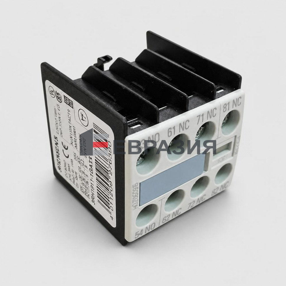 Блок дополнительных контактов 1NO+3NC 3RH1911-1GA13 Siemens