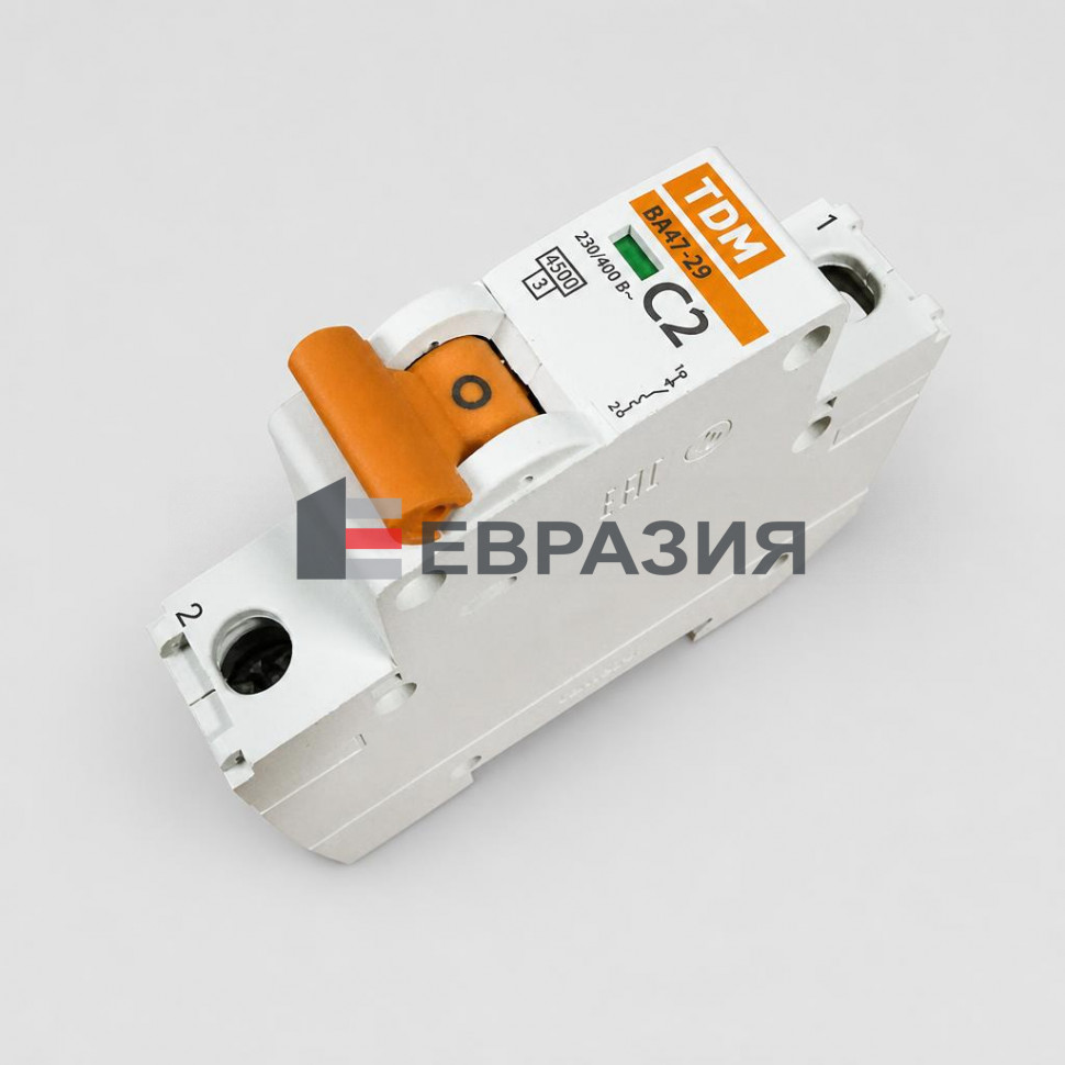 Выключатель автоматический 1P C2 ВА47-29 SQ0206-0066 TDM