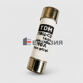 Плавкая вставка (предохраниель) 14x51mm керамический 10А ПВЦ-С3 TDM