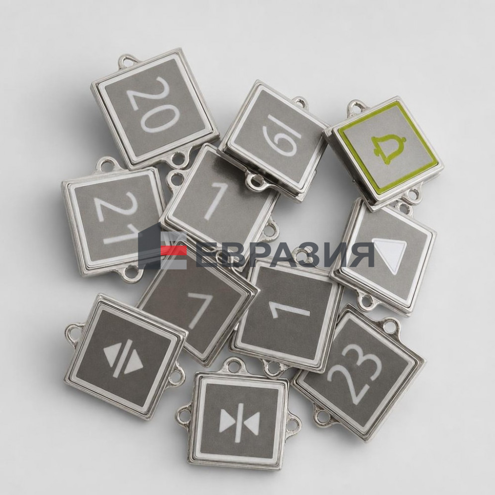 Кнопка KONE KDS KM51293138G047H005 белая подсветка