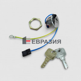 Ключевина COP (выключатель ключевой, 24V, полированный хром, пружинный автовозврат ключа, с 2-мя ключами SH-2) FAA431E6 Otis