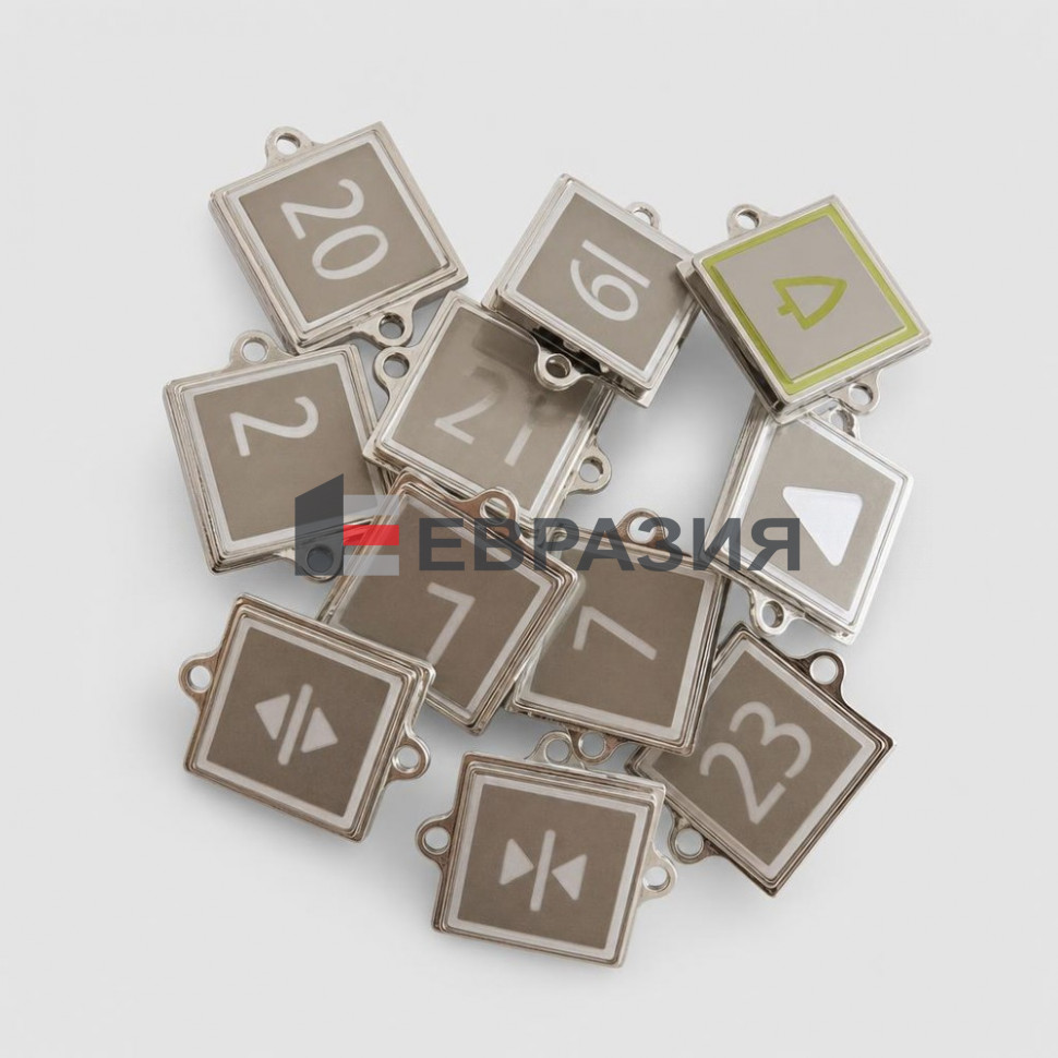 Кнопка открытия дверей KONE avdbut KM863052G612H081 белая подсветка
