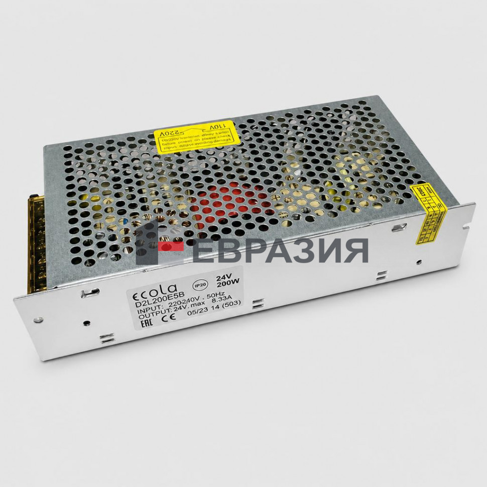 Блок питания D2L200ESB к светодиодной ленте 220В/24В пост. тока 200Вт IP20 Ecola