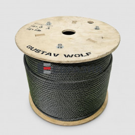 Канат стальной лифтовый 12,0мм PAWO F3 8x19S-IWRC 86,8кН Gustav Wolf